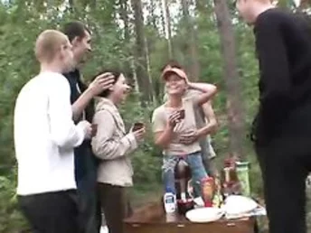 During a soiree seven buddies find a excellent place to stay alone in the forest. They are terribly drunk, hot and horny and want a excellent fuck. Wanna know what happens next? The drunken nubiles truly knows how to suck a men's cock, and they can't help