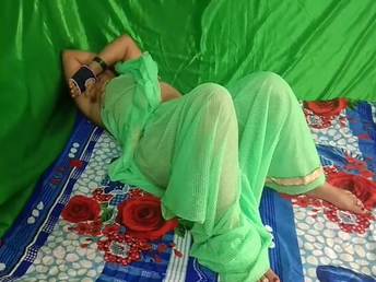 Savita Aunty laid waste around a still wet behind the ears saree by Indian step-mother
