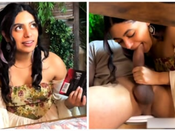 Indian nubile with immense mounds takes a rock-hard plumbing & gets her muff filled with jizz