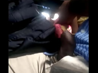 Desi Cougar with huge funbags gets a stiff bus ride with a hot damsel