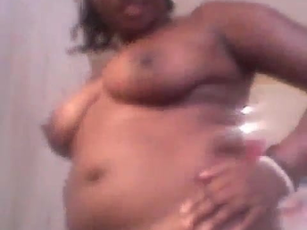 Torrid Ugandan college girl gets a mouthful of jism while masturbating and swallowing