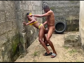 SEX IN THE COMPOUND: OUTDOOR SEX WITH MY SLIM STEP SISTER.