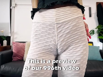 Puffy Cameltoe Tattoo Honey Wearing her New Milky leggings!