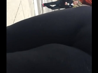 Fat pussy white lady had no idea I was following her