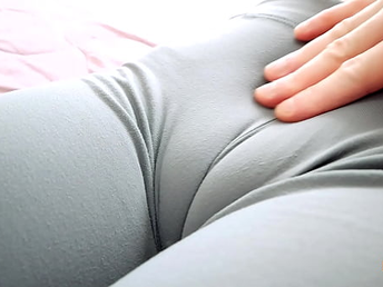 Perfect Boobs Blonde Babe In Tight Yoga Trousers Has Sexiest CAMELTOE