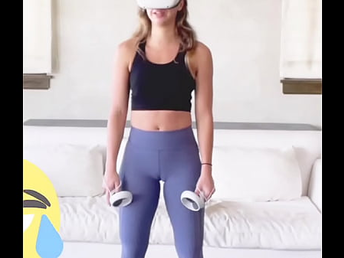 Katie Austin sexy camel toe no panties