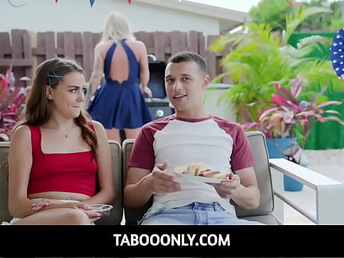 TabooOnly - Cheerleader Stepsis And Perv Celebrate 4th Of July Their Way - Selena Love