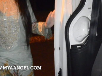 MyaangelUK cheats on Bf with dark-hued cab driver & takes his jizm inside her