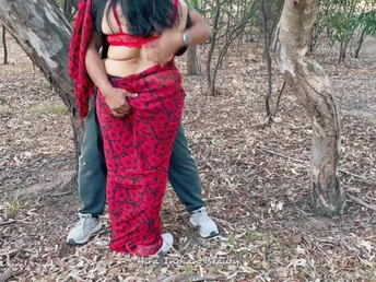 Super-fucking-hot Indian wife with buddy gets tough fucky-fucky in public & inhales firm in saree