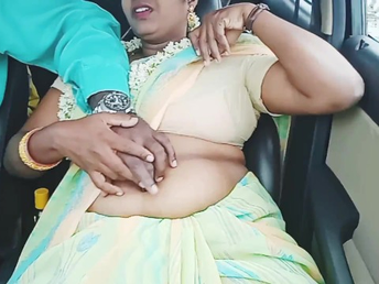 Telugu Super-hot Silk gets her gigantic hooters and rump plunged in a warm Indian saree vid