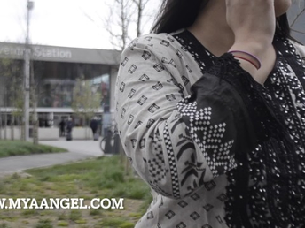 MyaangelUK's first-ever-ever UK tryst with a stranger ends with a super hot inward ejaculation