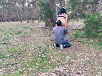 Super-fucking-hot Indian Wifey & Neighbor Uncle share a super-hot outdoor sexcapade