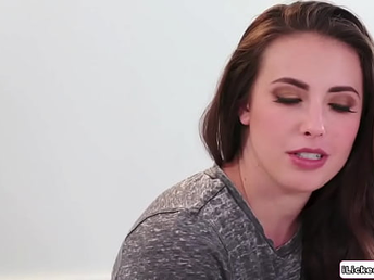 Brown-haired patient getting bum fingered by girl-girl milf doctor