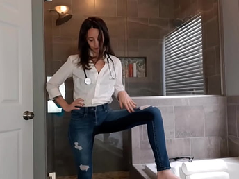 Doctor Sage Eldritch Wetting Blue Denim & Undies on a Casual Friday