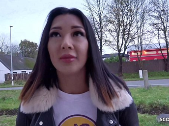 GERMAN SCOUT - THAI TEEN KITTY AUS FLENSBURG BEI ECHTEN STRASSEN CASTING GEFICKT