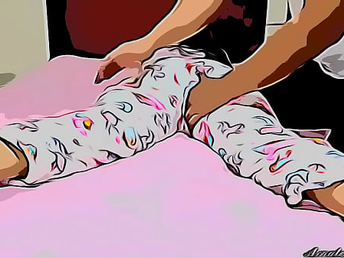 Tio en ley Se Aprovecha De Su Sobrina en ley Cuando esta Sola Haciendole Masaje en su Cuerpo Parte 1 - Toon