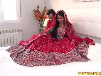 Desi Teenie Bride Ravaged on Suhaag Raat: Fat Dick, Verifiable Indian, Verifiable Indian Desi, Desi Teenie,