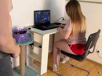 Stepdaughter gets domesticated rock-hard after university with a caring jizz shot