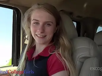 Charlotte Carmen gets her transient hatch opened in by a firm stick & her taut cease torn in by a teenager