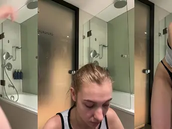 Jucielussie's parsimonious pussy gets pounded hard in the motel have a bowel movement hard by a hard beaver