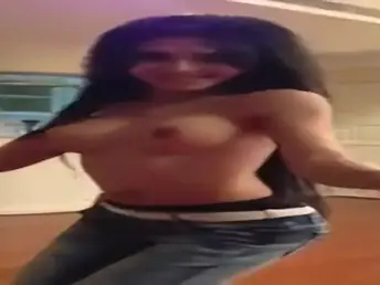 Observe this fantastic Arab stunner flash her killer bumpers while dancing to draughtsman fall apart