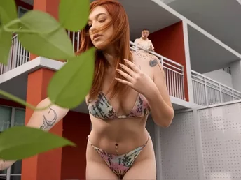 Pliable ginger-haired Savannah Siren is recording her morning yoga session on her deck. Her bootie and enormous faux bosoms view just as sizzling in her bathing suit as she hoped, but there's one thing on the footage she didn't hope: her voyeurism fresh n